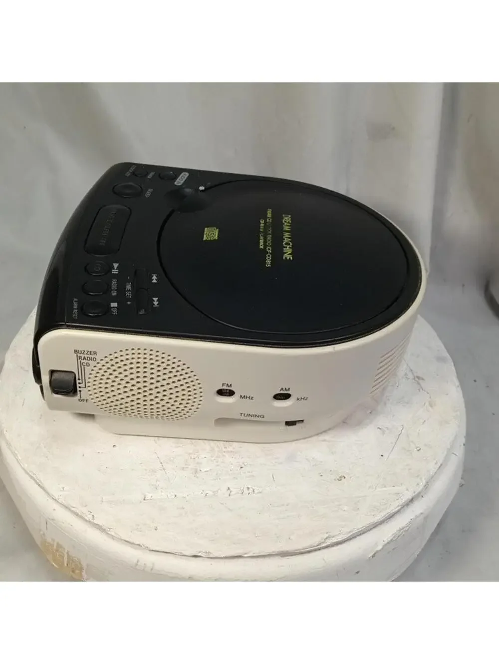 Sony Dream Machine ICF-CD815 CD Clock Radio AM FM Alarm Snooze Bedside Black Tes